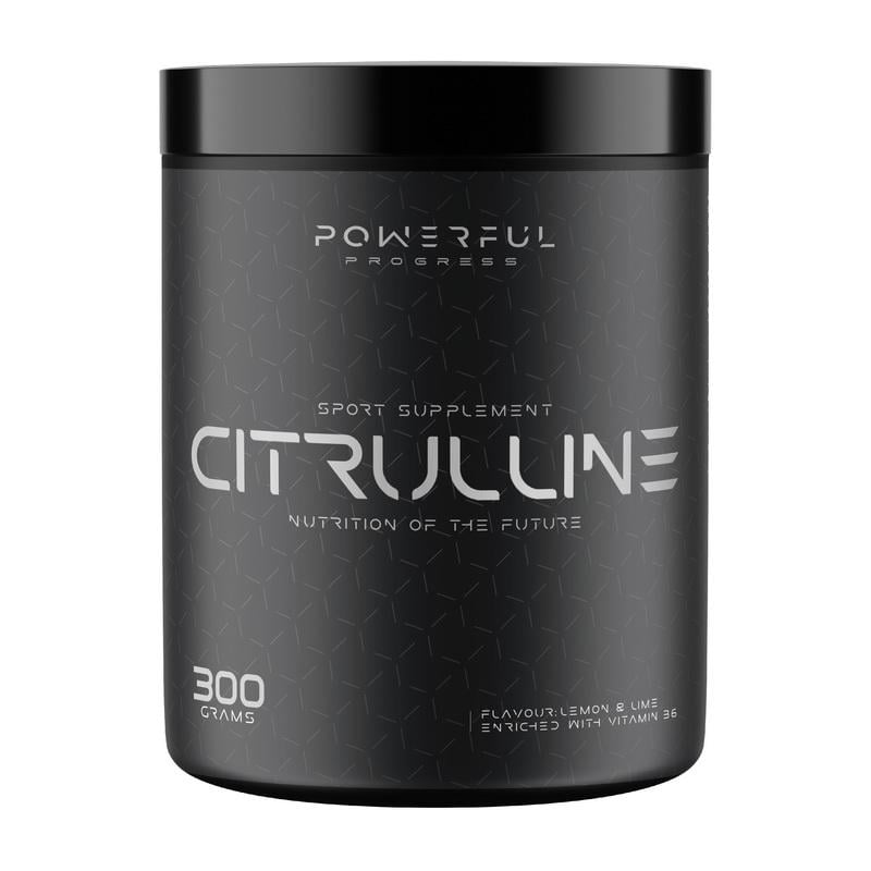 Цитрулин малат с витамином B6 Powerful Progress Citrulline Malate 300 г Без смаку