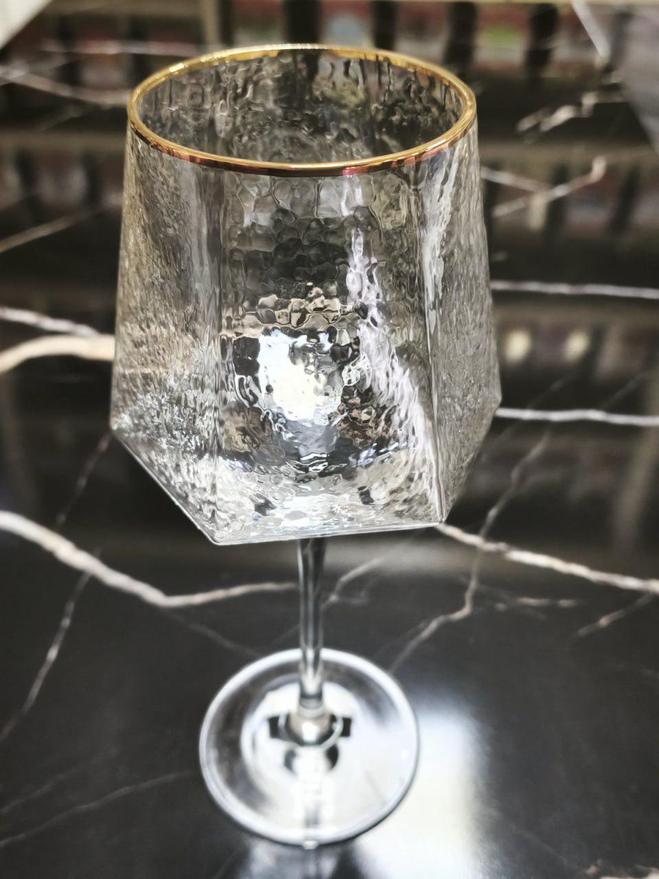 Бокал стеклянный Прозрачная бирюза 400 мл (FD003-1) - фото 4 Бокал стеклянный Прозрачная бирюза 400 мл (FD003-1) - фото 4