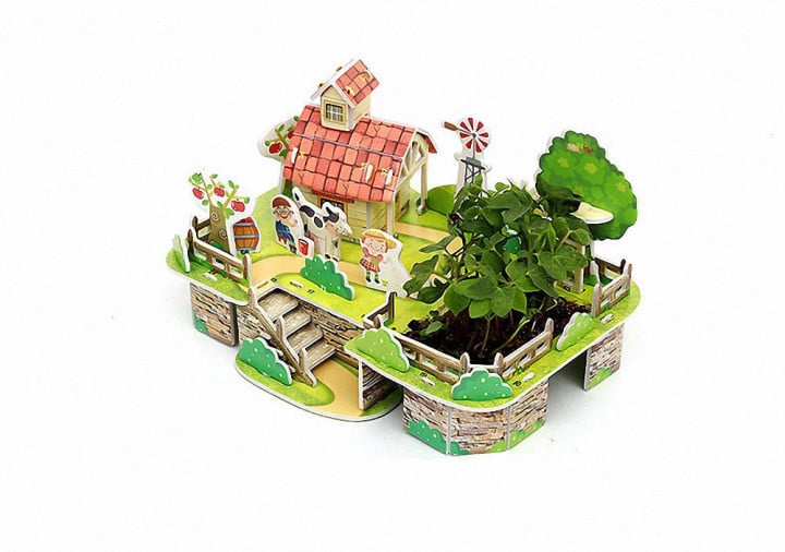 Живой 3D Пазл Mini Zilipoo Моя чудесная ферма с живым растением (M-012) Живой 3D Пазл Mini Zilipoo Моя чудесная ферма с живым растением (M-012)