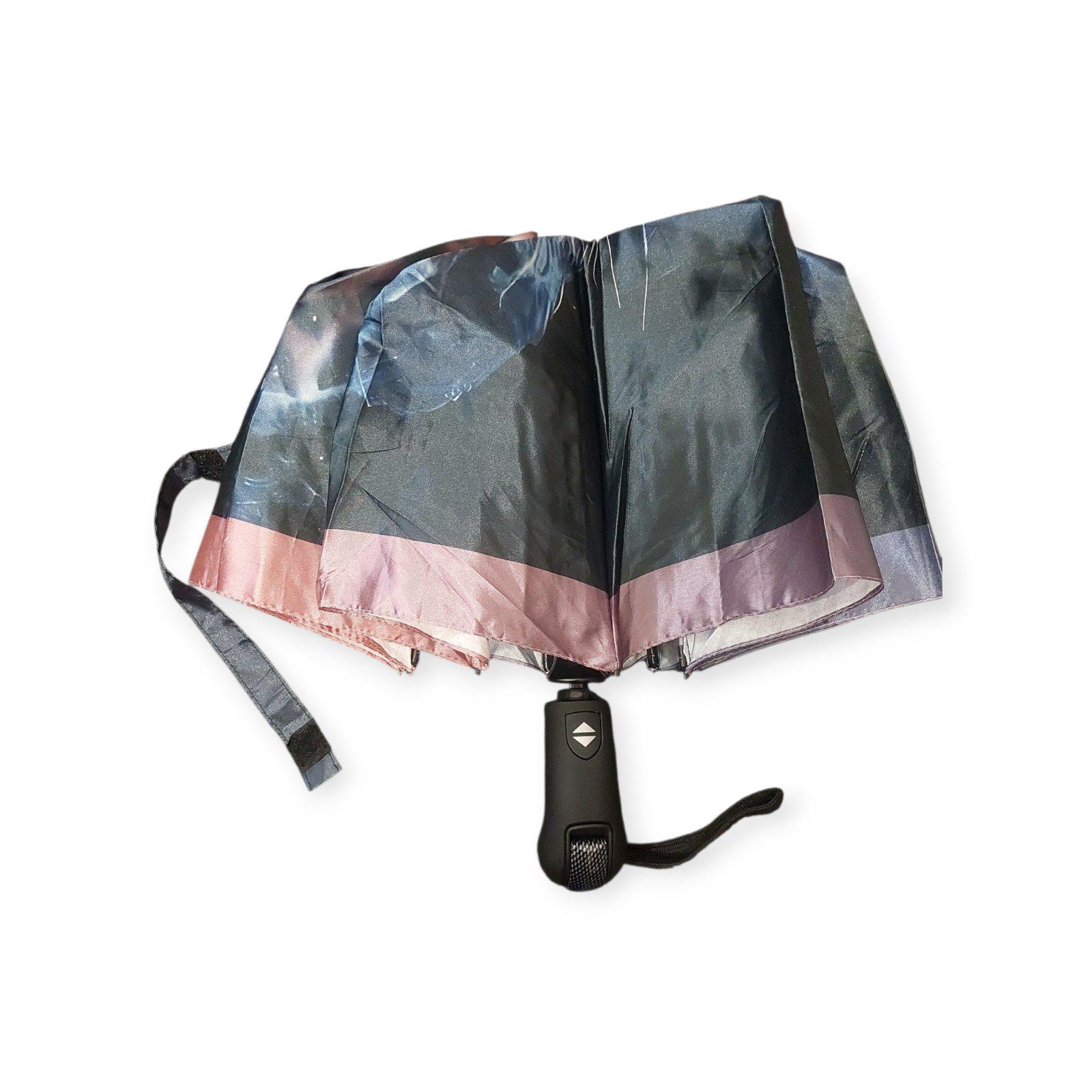 Зонтик-автомат женский Mario MR79 Тигр-2 на 12 четырехсегментных спиц сатиновый купол (30285815) - фото 3