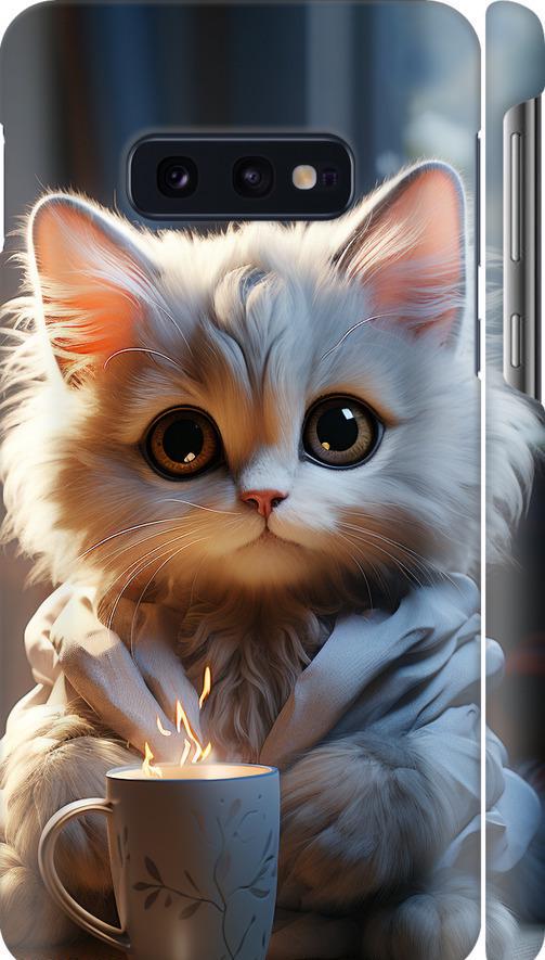 Чехол на Samsung Galaxy S10e White cat (5646m-1646-42517)