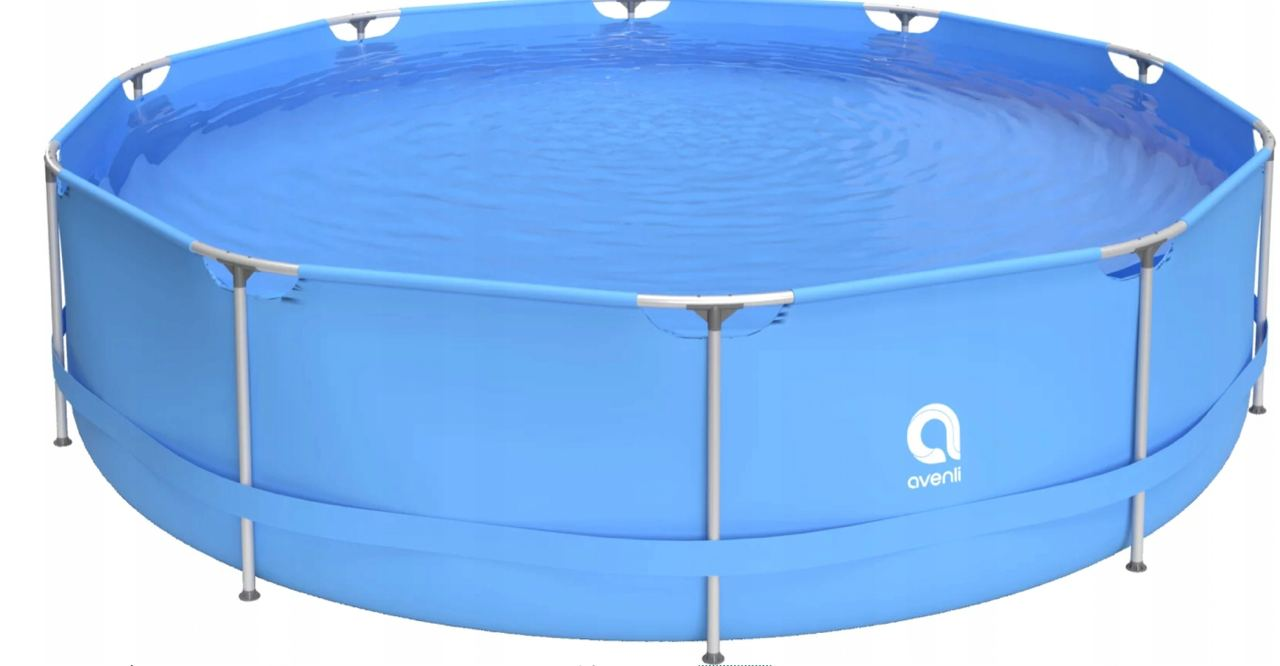 Бассейн каркасный круглый Avenli для взрослых и детей с лестницей и фильтром для дома и сада 450x90 см (B00337) - фото 4 Бассейн каркасный круглый Avenli для взрослых и детей с лестницей и фильтром для дома и сада 450x90 см (B00337) - фото 4