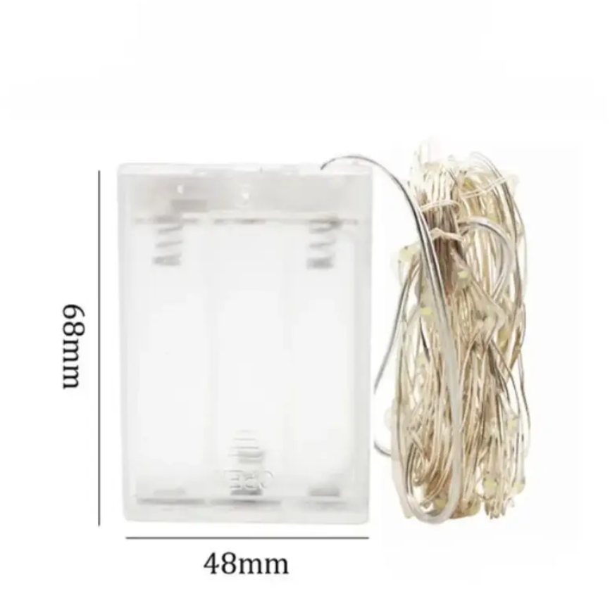 Гірлянда нитка крапля роси 200LED 3АА 20 м White (79577612) - фото 2