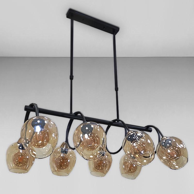 Люстра подвесная Light House LS-18034-8 Черный/Коричневый