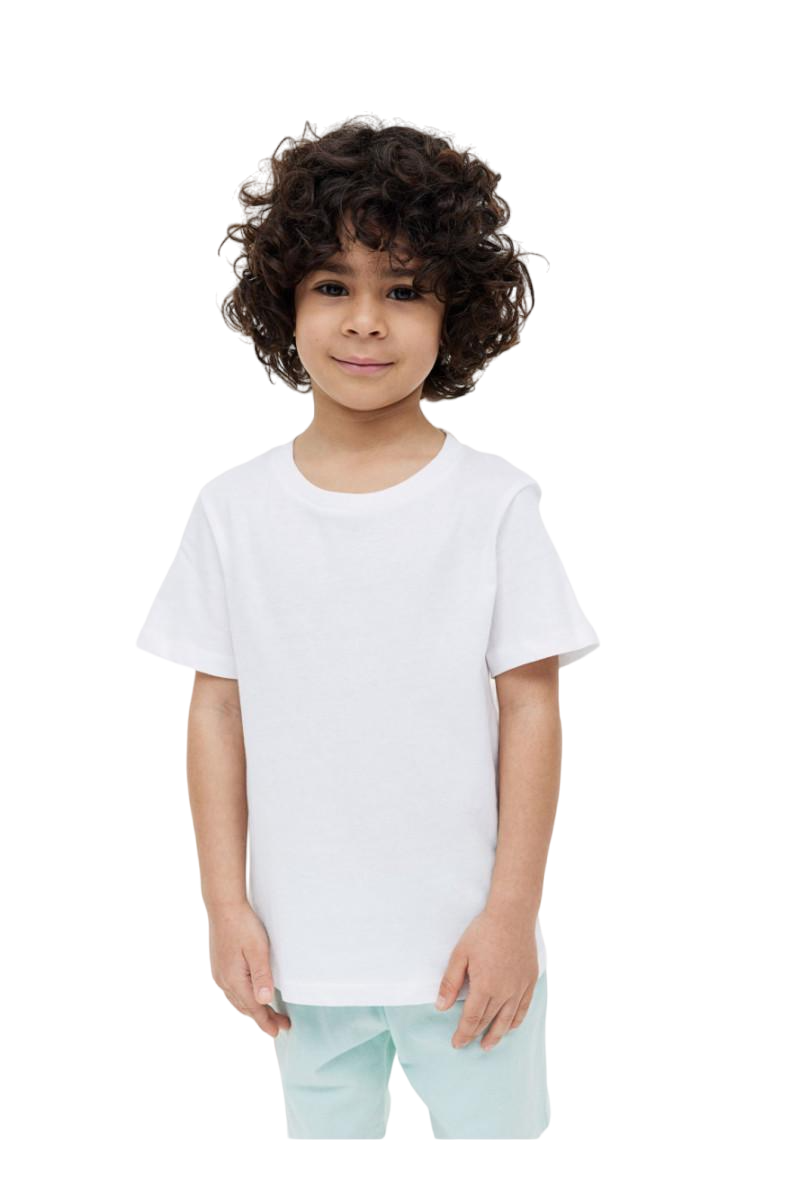 Футболка хлопковая для мальчика H&M 0544290-011 110-116 см 4-6 лет Белый (75581)