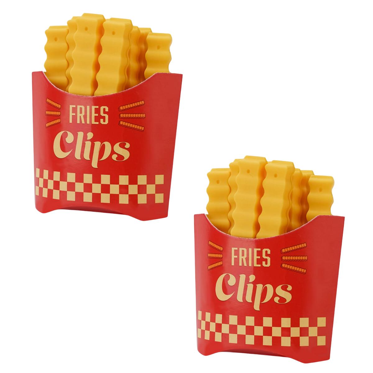Зажимы SizleClips для пищевых упаковок и пакетов в магнитной подставке 2 набора по 12 шт. (1239)