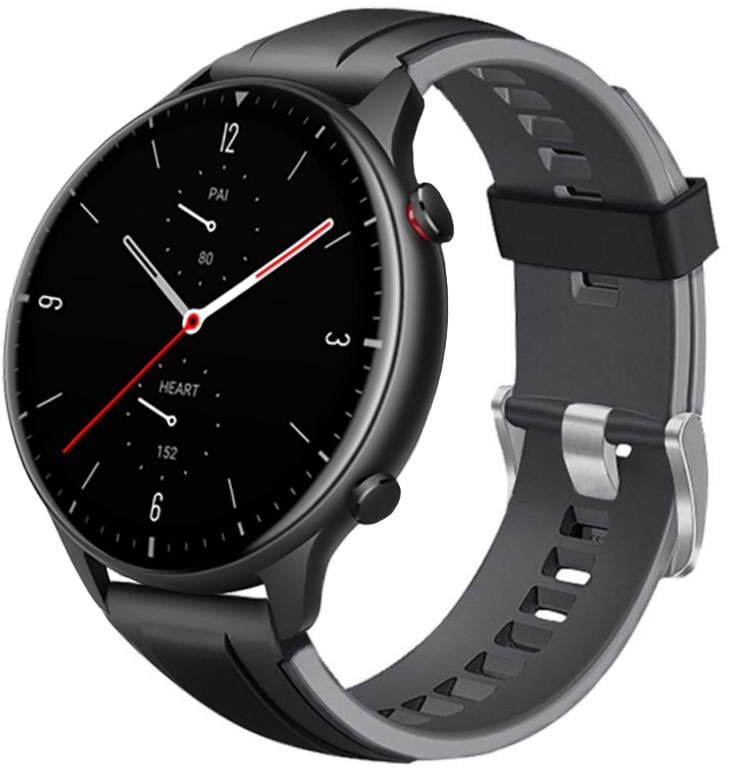Ремешок Coholl для Amazfit GTR 2 22 мм Black/Grey (19180)