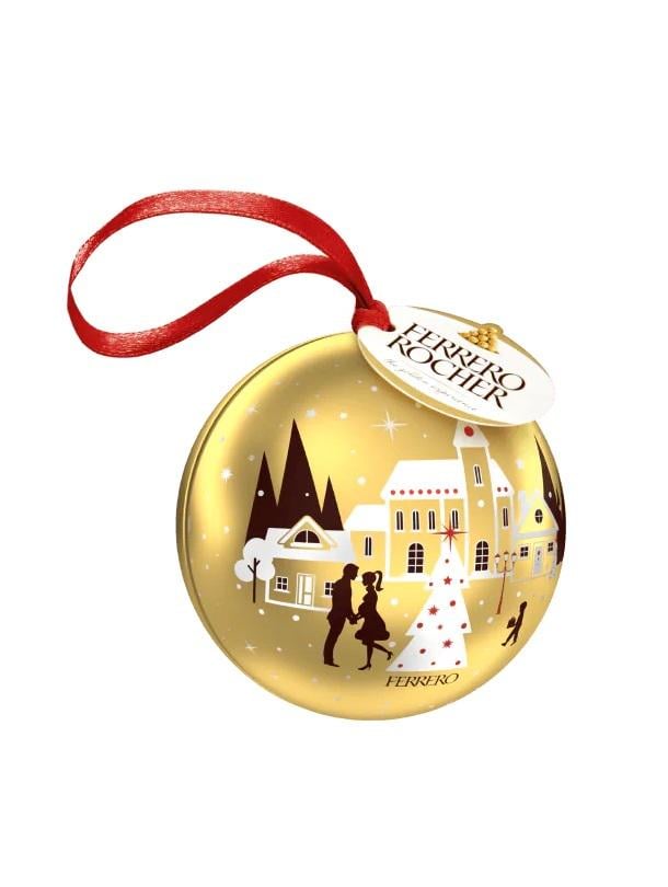 Конфеты в новогоднем шаре Ferrero Rocher Ball 40 г