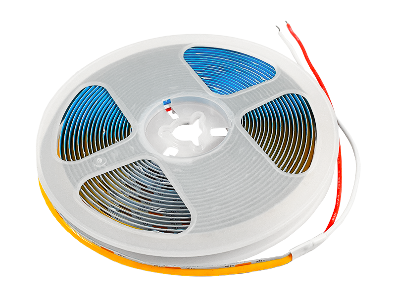 Светодиодная лента COB 320 LED 12 В 12 Вт/м 600Lm IP20 1 м Желтый (7631)