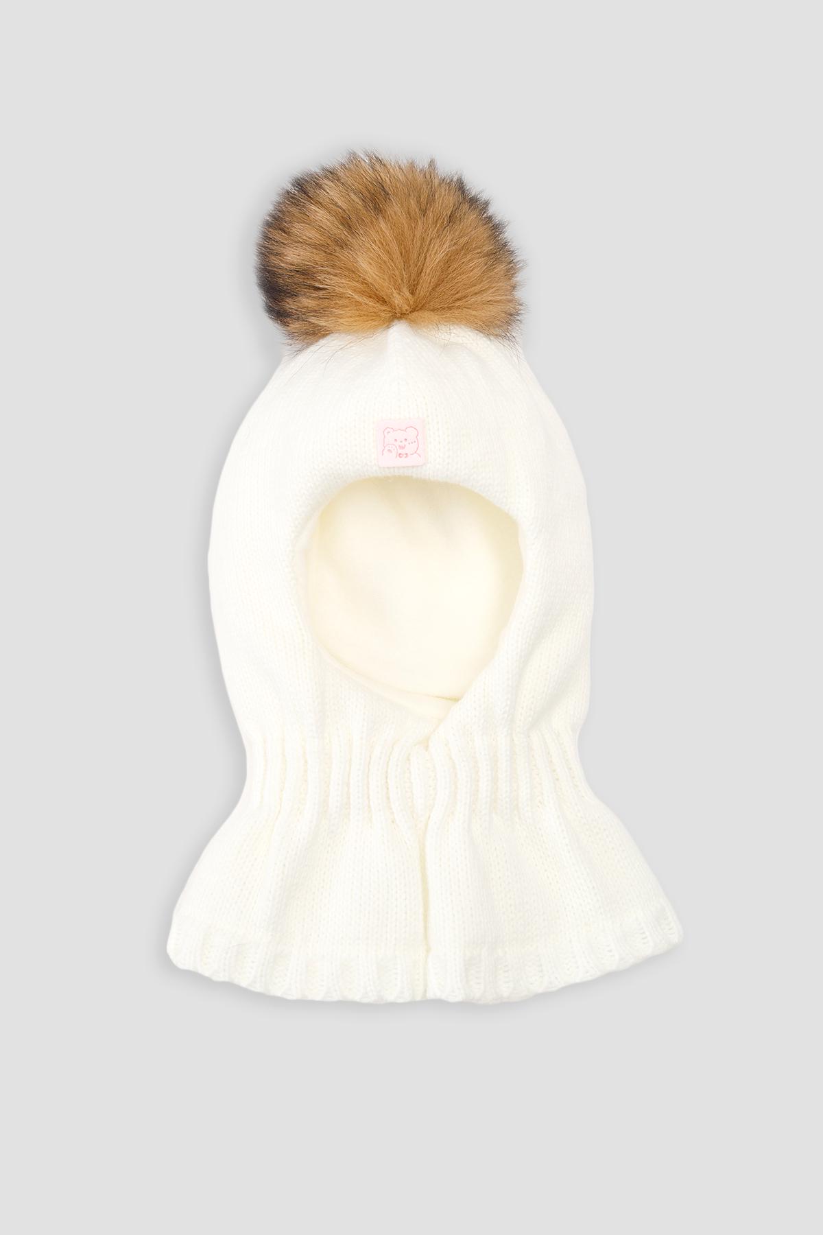 Шапка для девочки 50-52 см Молочный (ЦБ-00266017)