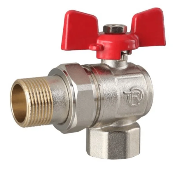 Кран с американкой REIGER 1 ВЗ угловой латунь (6552854)