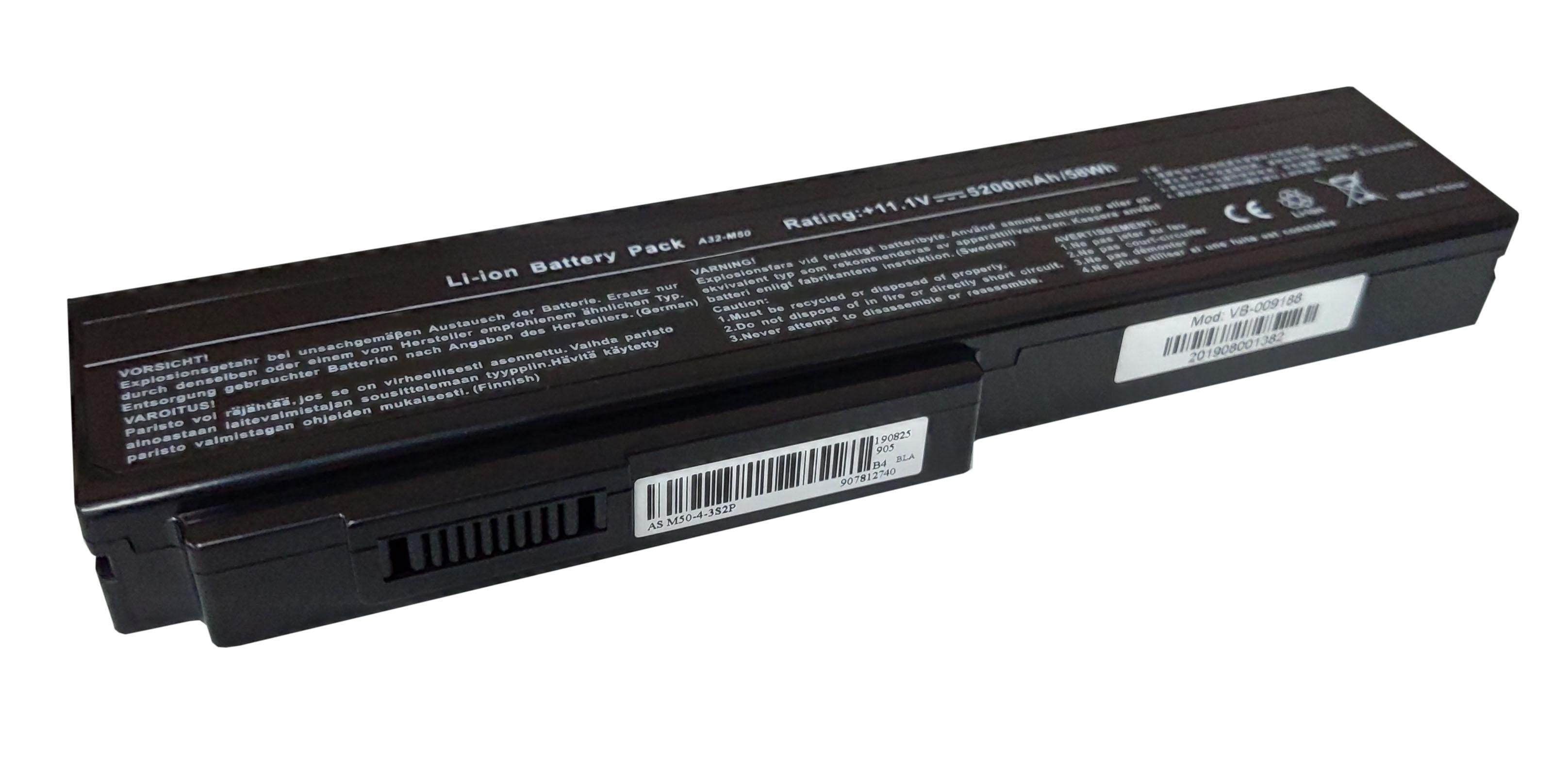 Акумулятор для ноутбука Asus A32-M50 11.1V 5200 mAh (009188)