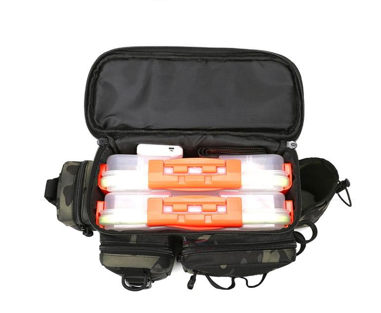 Сумка рибальська на плече 600D багатофункціональна водонепроникна з нейлону Хакі (2110202314) - фото 3 Сумка рибальська на плече 600D багатофункціональна водонепроникна з нейлону Хакі (2110202314) - фото 3