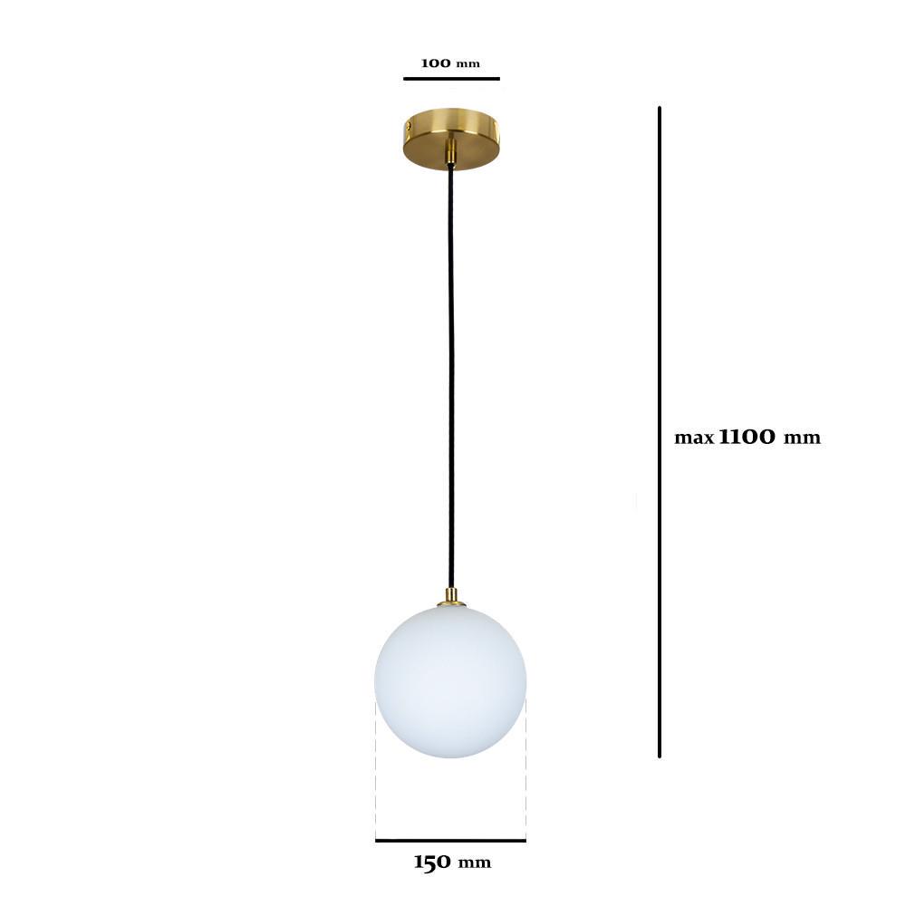 Підвісний світильник Levistella 761P150F-1 BRZ+WH Бронзовий/Білий (2196766687) - фото 2