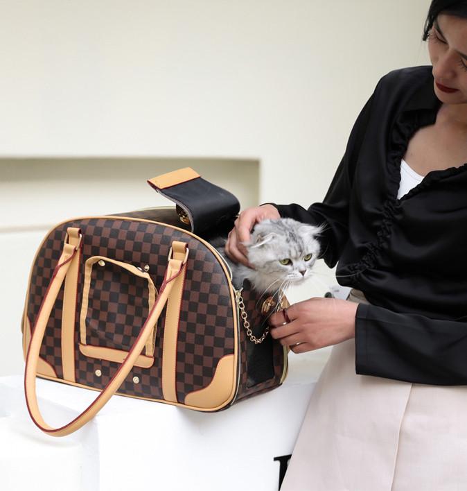 Сумка для переноски домашних питомцев CosmoPet CP-37 43х29х23 см Brown (3_04942) - фото 6