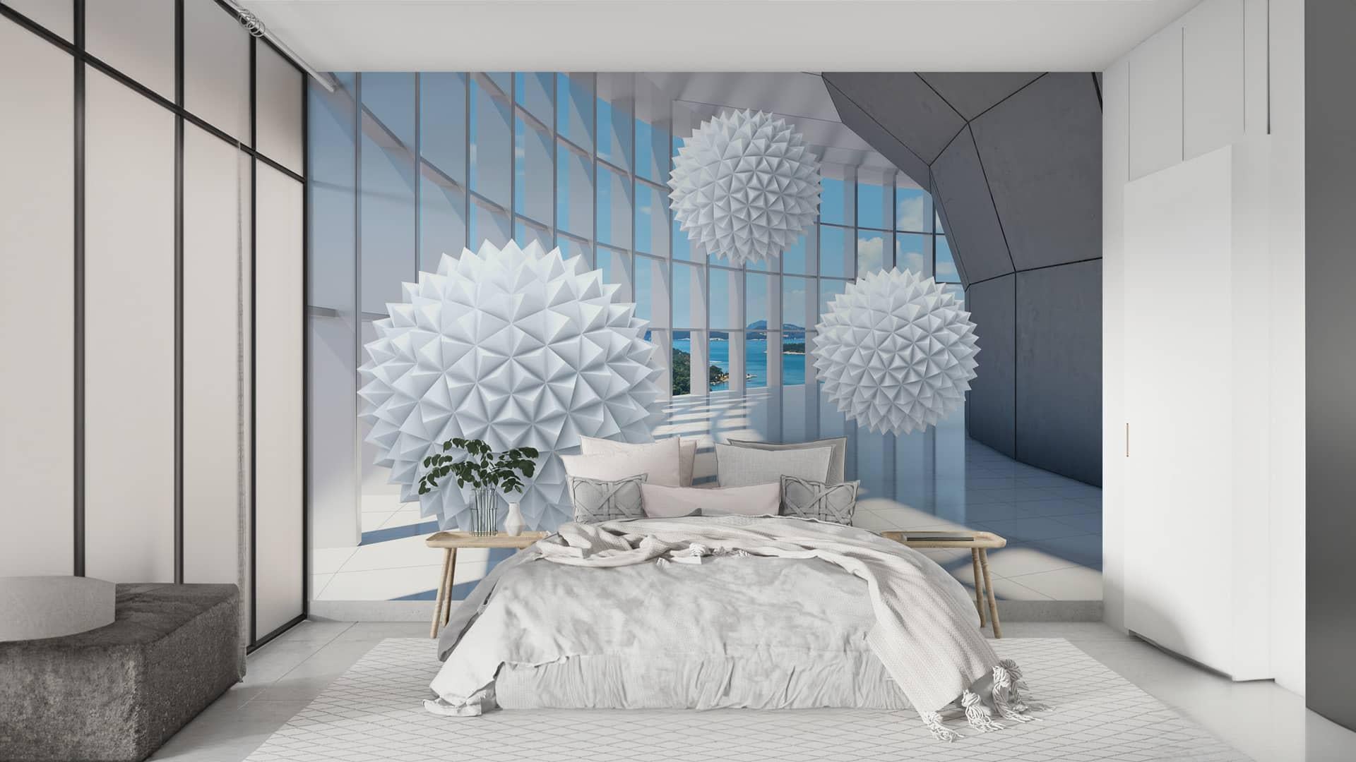 Фотообои флизелиновые Styleo Print-walls 3D Пульс пространства в туннеле 0492 300х200 см (Pw-0492)