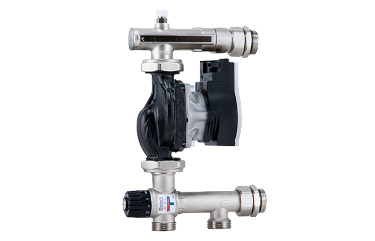 Узел смесительный для теплого пола Barberi G1 M KV 3.5 с насосом 25-130/7-50/SC-12 (TK-27B040N4P3)