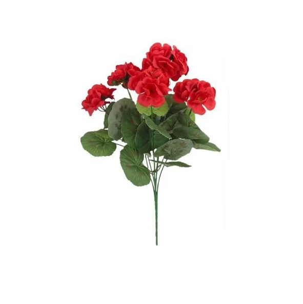 Искусственные цветы Пеларгонии из полиэстера (Y02400)