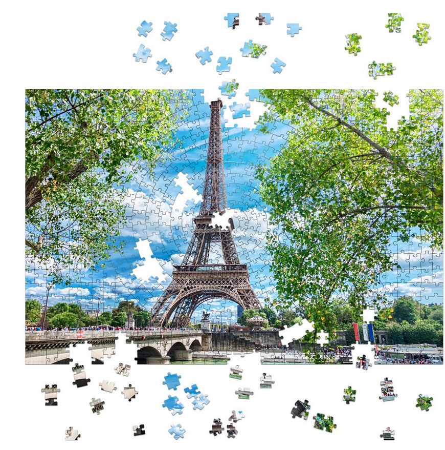 Пазл деревянный фигурный TheGravix Париж Эйфелева Башня