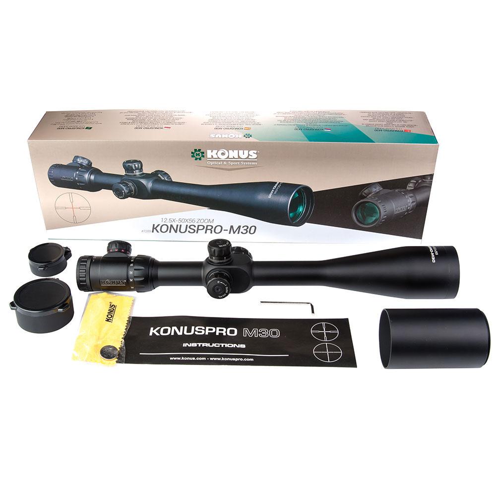Оптичний приціл KONUS KONUSPRO M-30 12.5-50x56 Modified MIL-DOT IR (2537375454) - фото 4 Оптичний приціл KONUS KONUSPRO M-30 12.5-50x56 Modified MIL-DOT IR (2537375454) - фото 4