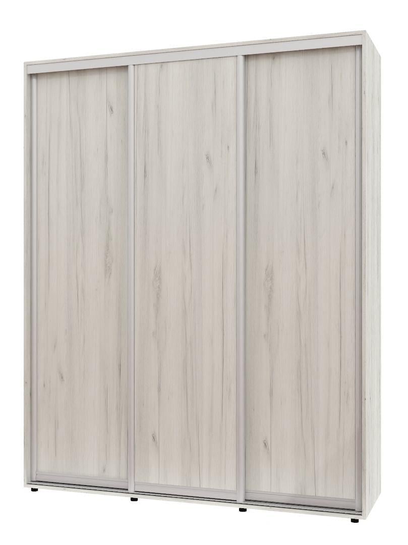 Шкаф-купе трехдверный Алекса ШК-05 ДСП 210x40x220 см Дуб крафт белый