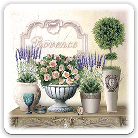 Подставка под чашку костер Прованс Букет роз 10х10 см (прк024т10х10)