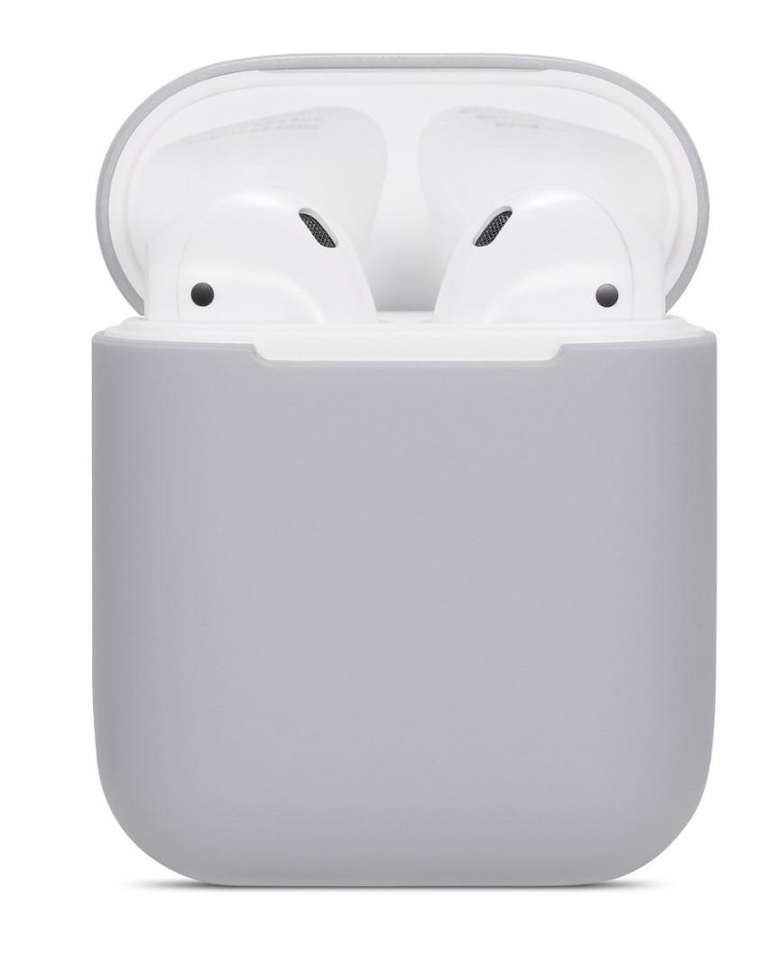 Силиконовый чехол для наушников Silicone Case for AirPods, Gray