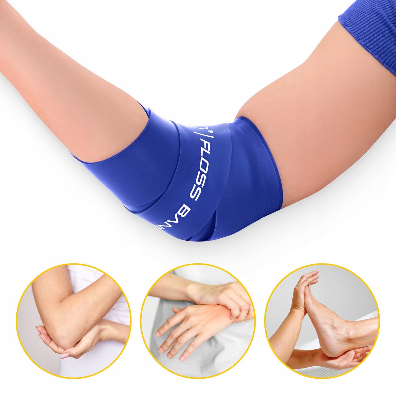 Лента компрессионная для флоссинга 4fizjo Floss Band 207x5x0,1 см Blue (P-5905973405218) - фото 8