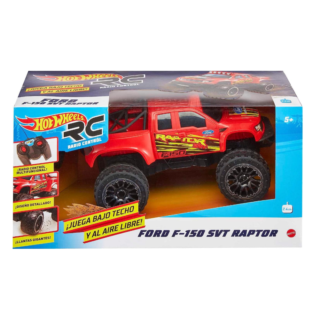 Машинка Hot Wheels RC Red Ford F-150 Mattel с дистанционным управлением Красный - фото 5