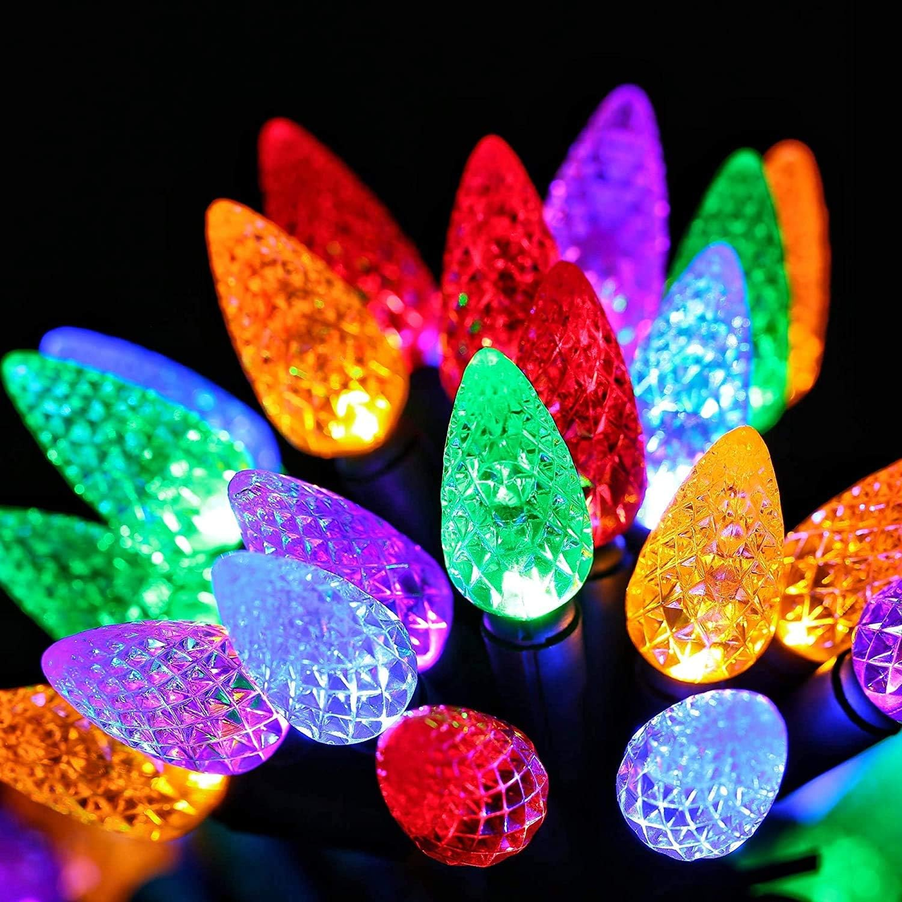 Гирлянда RGB 50 LED с таймером водозащита 8 режимов (2976701326)