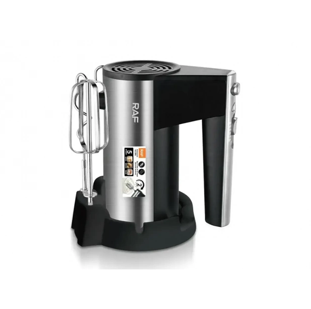 Миксер ручной RAF R-6629А 5 скоростей 2 насадки 800 W