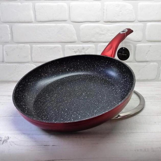 Сковорода индукционное дно Edenberg EB-3336 с антипригарным мраморным покрытием 20 см (2530554822) - фото 5