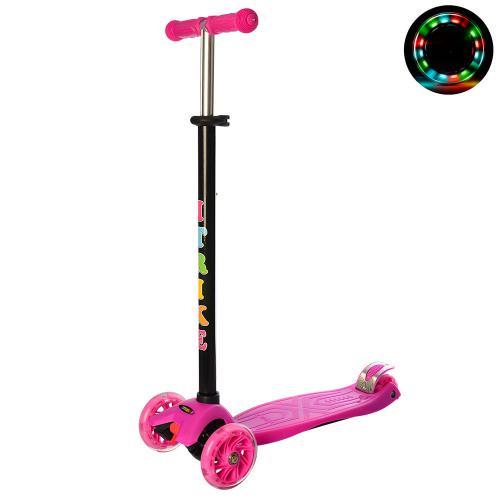 Самокат детский iTrike от 1 года трехколесный со светящимися колесами унисекс Розовый (DS-171-S-66) - фото 2 Самокат детский iTrike от 1 года трехколесный со светящимися колесами унисекс Розовый (DS-171-S-66) - фото 2