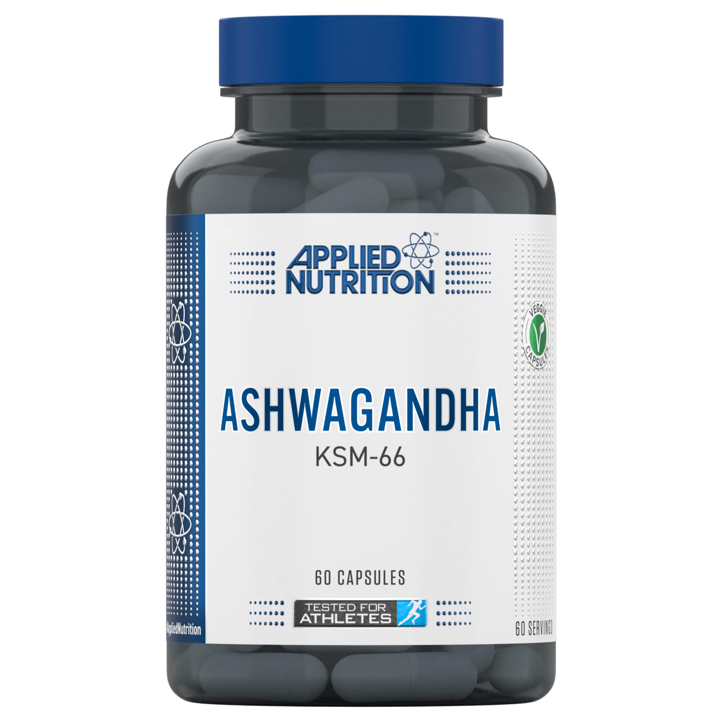 Ашваганда и астрагин Applied Nutrition Ashwagandha KSM 66 Astragin 60 капс.