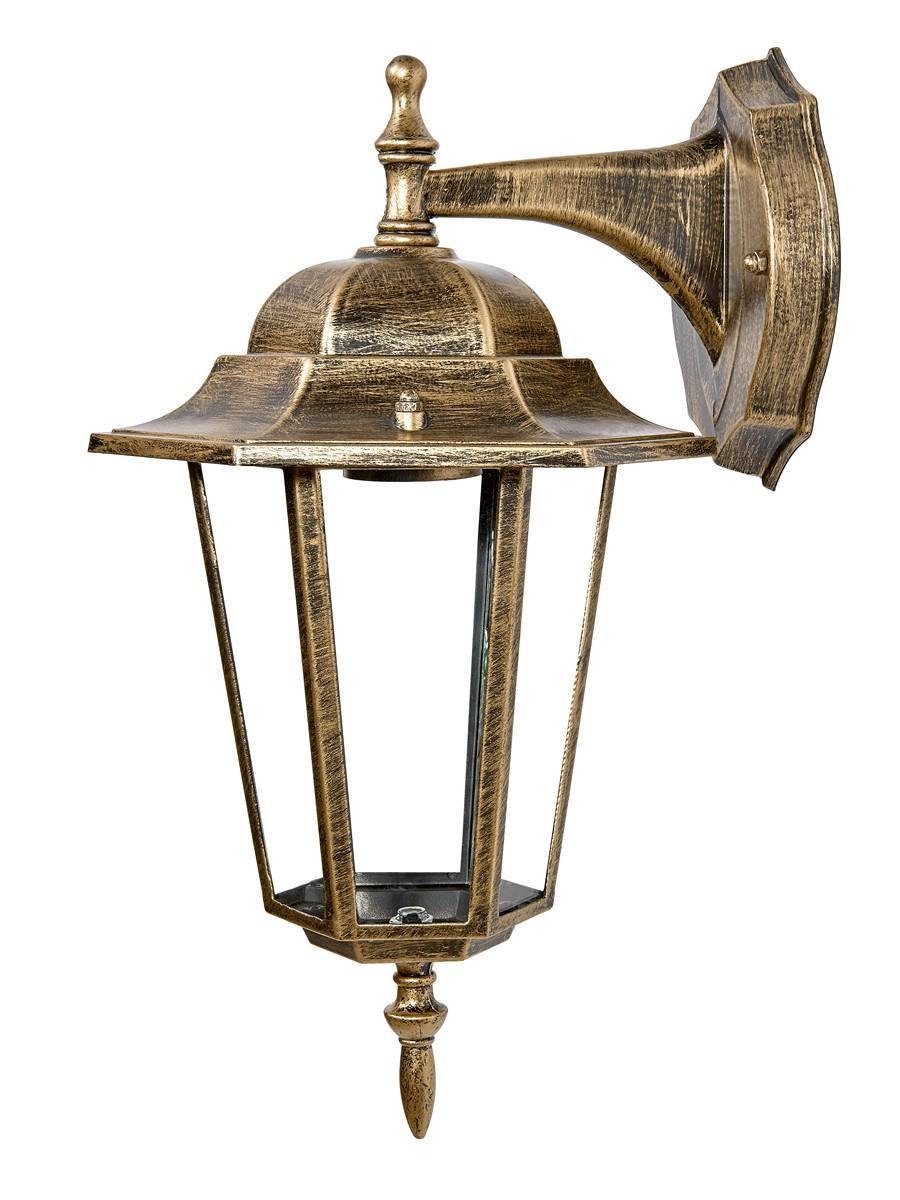 Светильник садово-парковый Delux Palace A002 60 Вт Е27 Черный/Золотой (24573538)