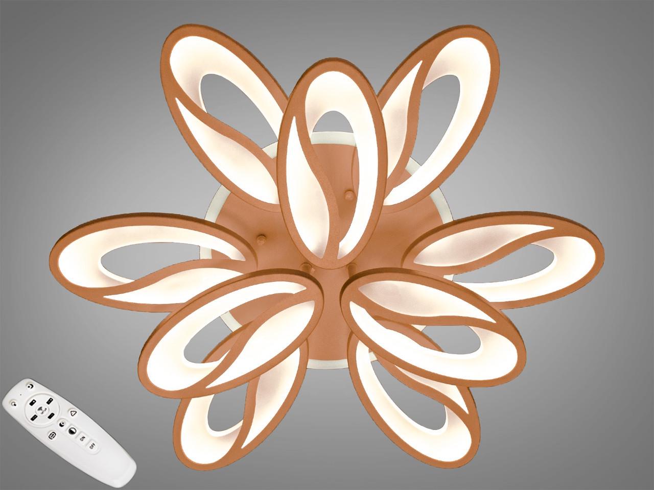 Люстра потолочная с димером LED 8090/6+3CF 3col dim (2437593416)