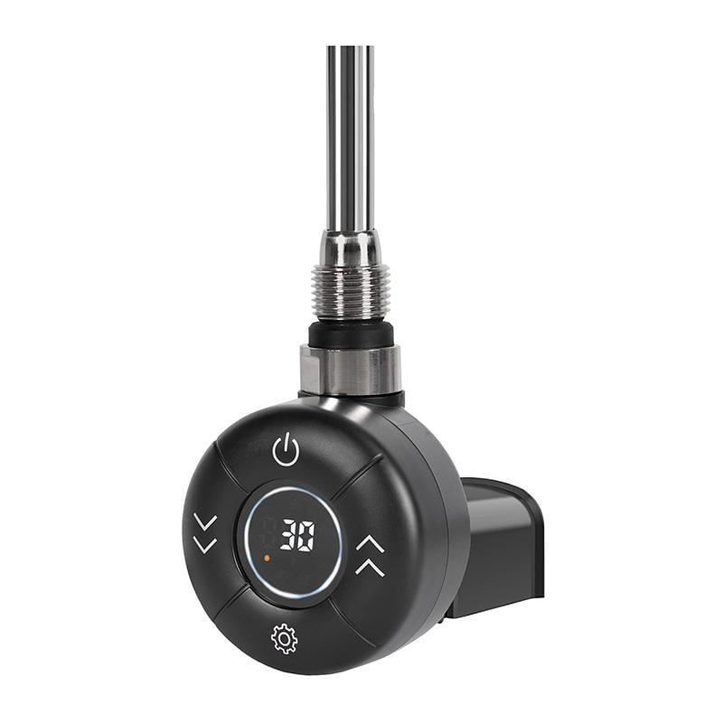 ТЕН для рушникосушки Onlyheat Amber Black Matte Pro Wi-Fi 0,6 кВт прихований монтаж