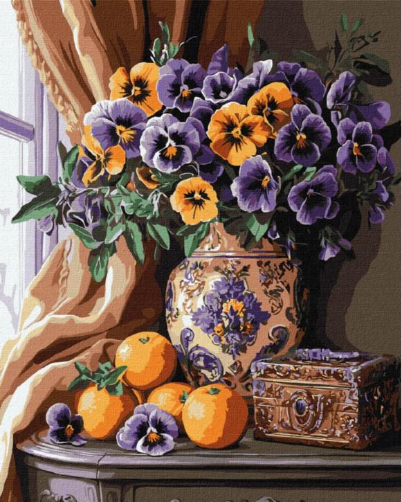 Набір для розпису по номерах Ideyka Розкішні братки 40x50 см (MTT-194030)