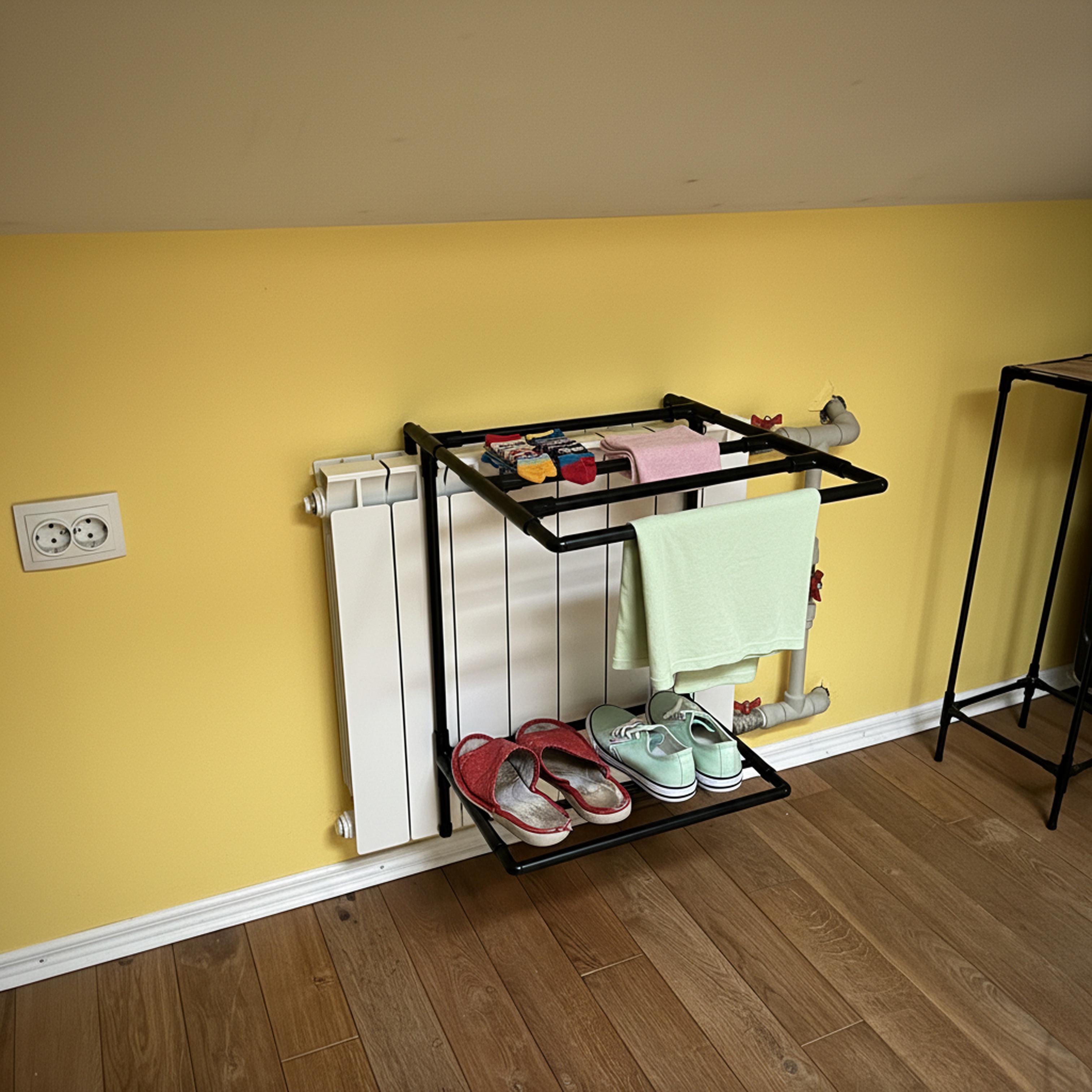 Сушилка на батарею Gobi 2х уровневая усиленная универсальная 60 см (30651366) - фото 7 Сушилка на батарею Gobi 2х уровневая усиленная универсальная 60 см (30651366) - фото 7