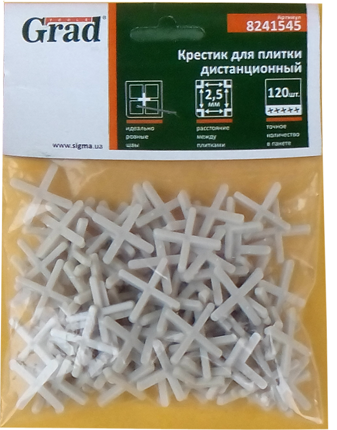 Крестики для плитки ADVANTA 2,5мм 120 шт. (47108)