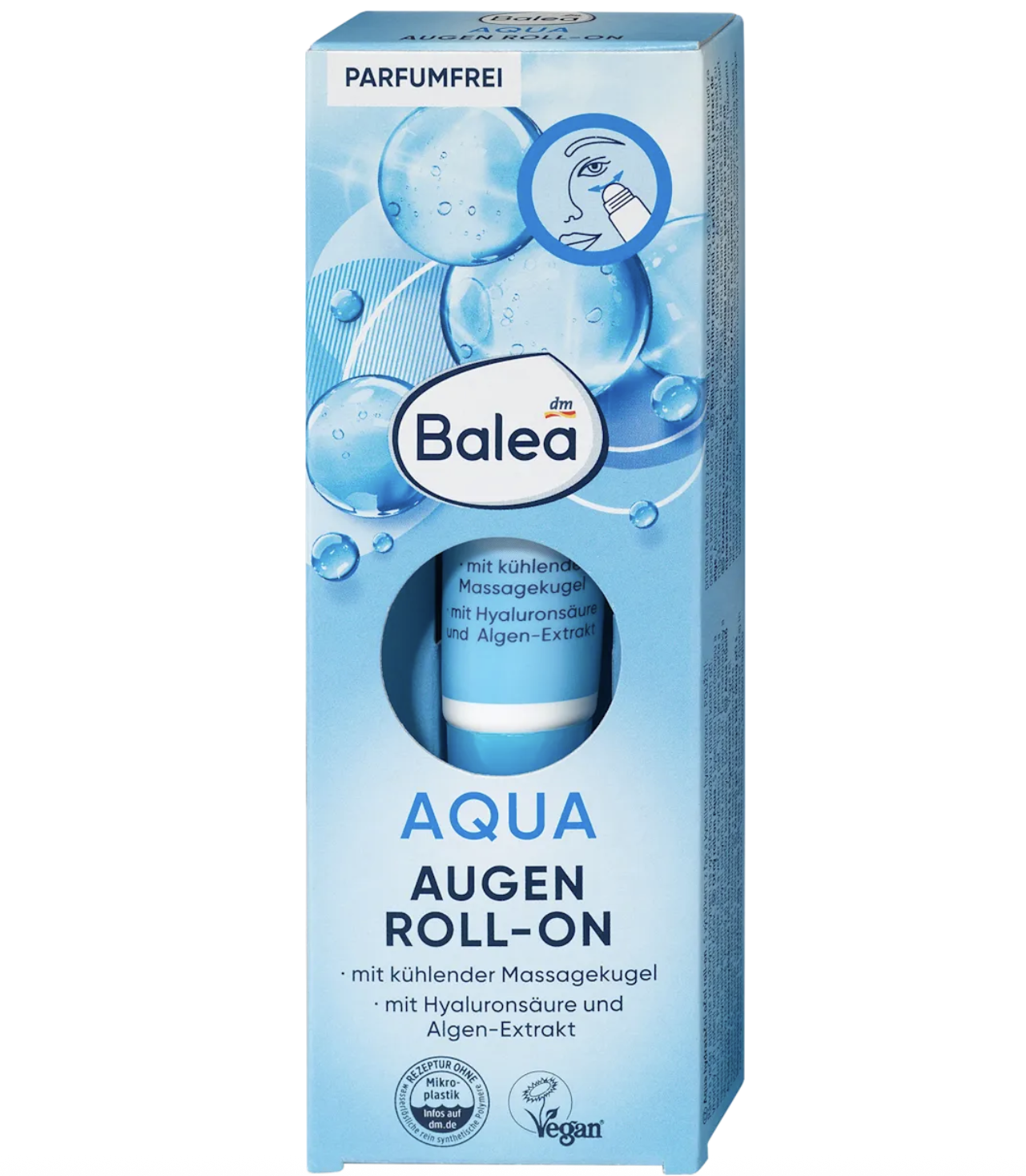 Увлажнитель роликовый для глаз Balea Aqua Roll-On с гиалуроном 15 мл