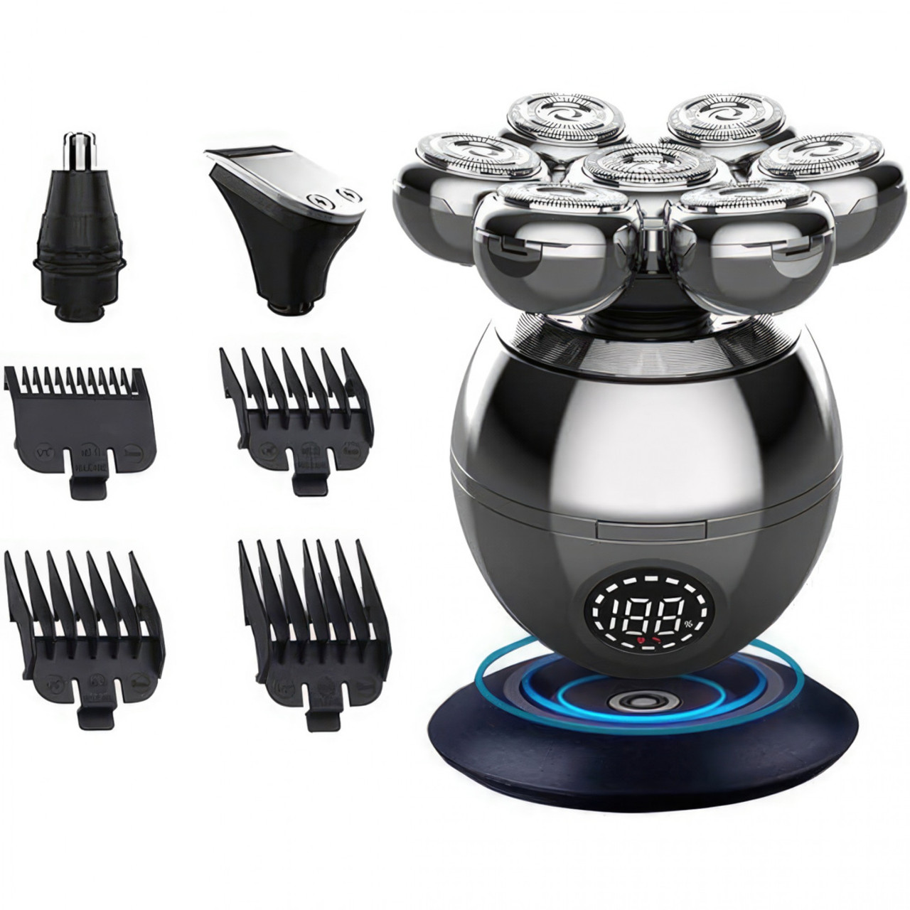 Електробритва чоловіча для бороди VGR V-315 із плаваючою головкою Хром (HPV315) - фото 14 Електробритва чоловіча для бороди VGR V-315 із плаваючою головкою Хром (HPV315) - фото 14