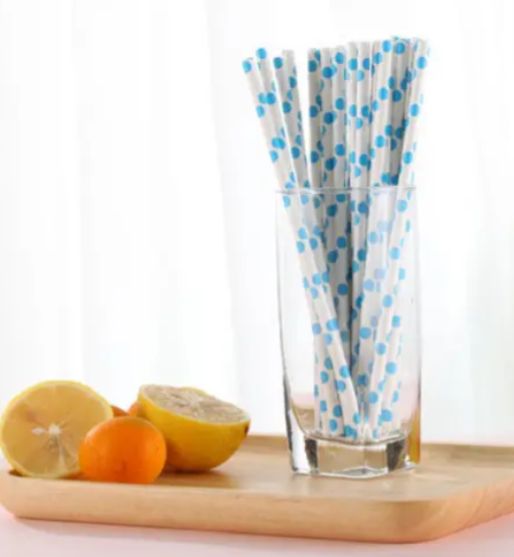 Трубочки коктейльные в горошек 25 шт. 20 см Голубо-белый (2108/10) - фото 4 Трубочки коктейльные в горошек 25 шт. 20 см Голубо-белый (2108/10) - фото 4