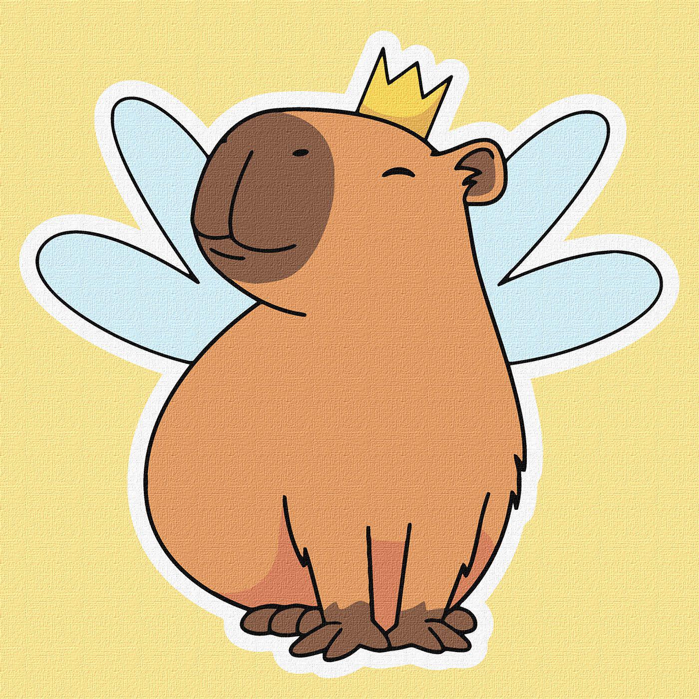 Набір для розпису по номерах Ideyka 5+ Капібара-фея КНО6748 30x30 см (MTT-198661)