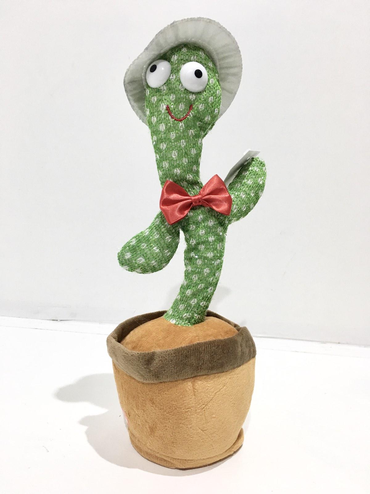 Игрушка Bambi Кактус музыкальный Вид 2 подсветки/звуки/мелодии/повторюшка 31,5 см (C 54456)