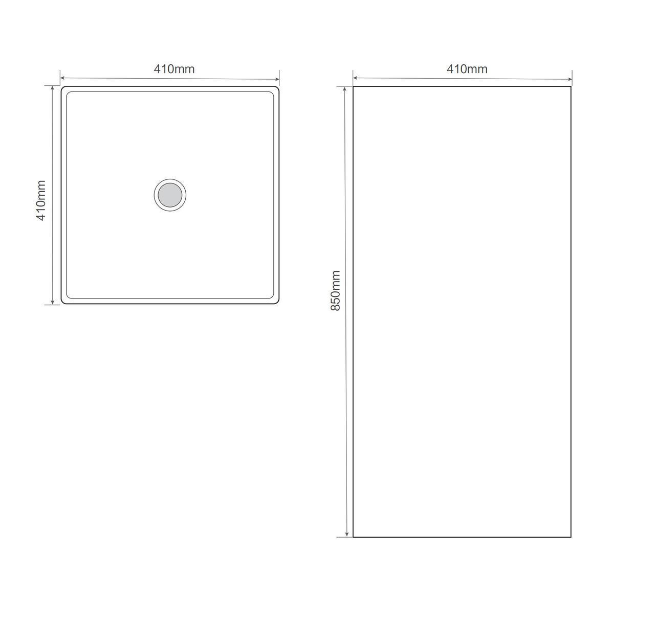 Раковина моноблок MIXXUS PREMIUM QUADRO-1101 410х410х850 мм (MP6574) - фото 3 Раковина моноблок MIXXUS PREMIUM QUADRO-1101 410х410х850 мм (MP6574) - фото 3