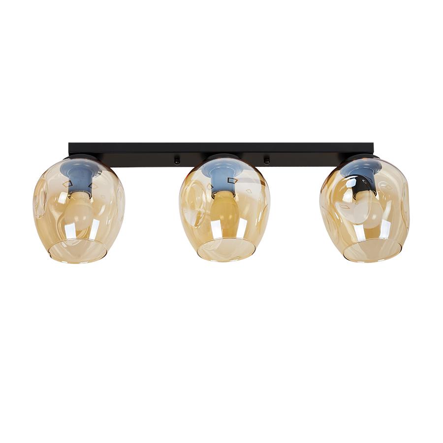 Люстра потолочная Lighthouse LS-18142F-3 BK+BR 500 Черный/Коричневый