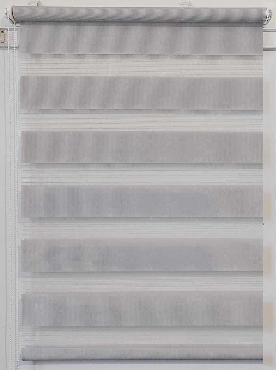 Рулонная штора день-ночь Miranda ВМ-21 90х130 см Светло-серый (ВМ-21-146)