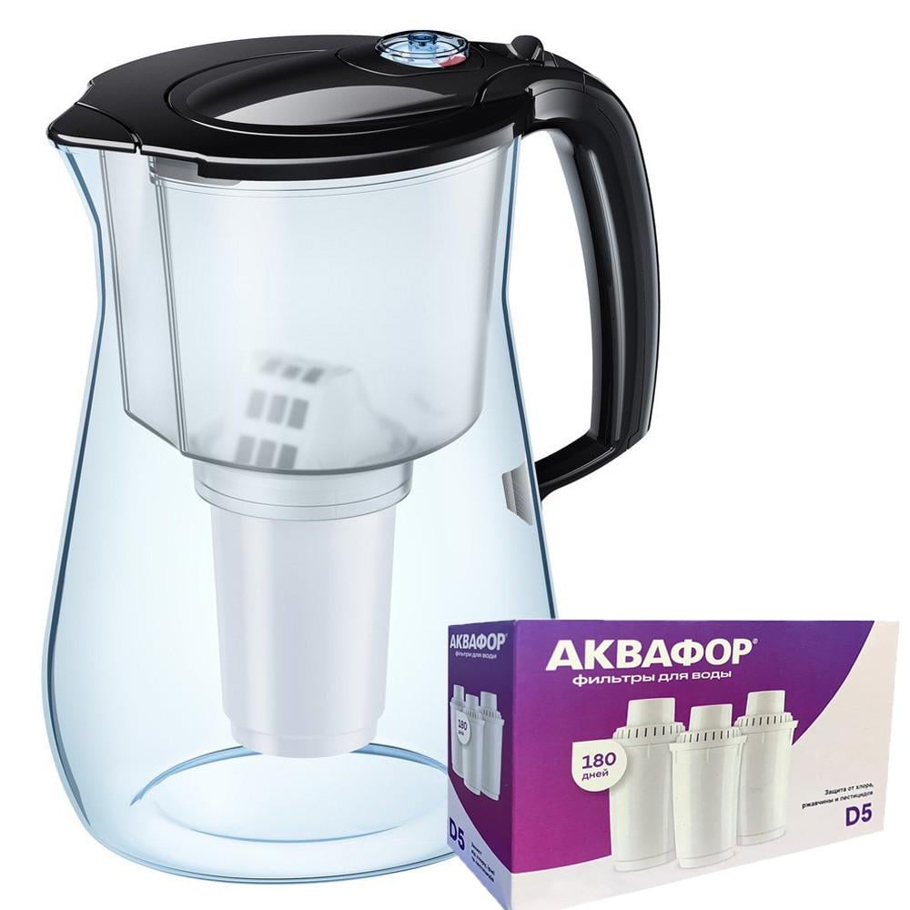 Фильтр-кувшин Аквафор Прованс три модуля D5 Черный (1847285213)