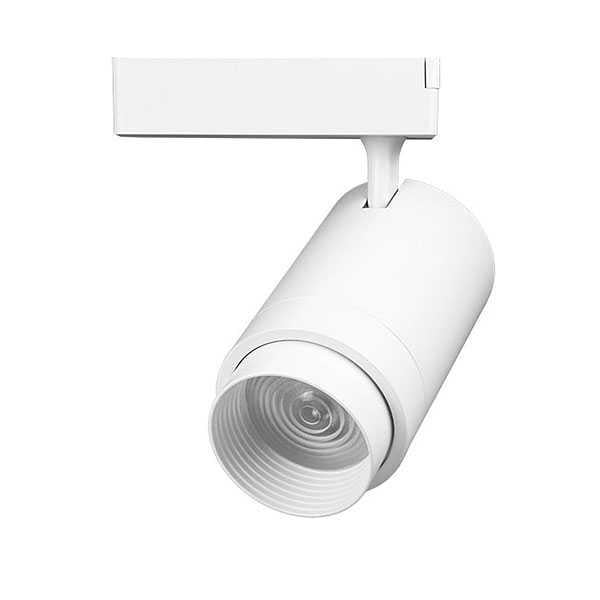 Трековый светильник диммируемый Edisons 20W 3000K зум 10-60 градусов Белый